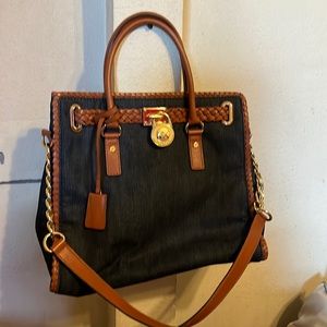 MICHAEL KORS DENIM SATCHEL BAG!! 🔥🔥🔥🔥🔥🔥🔥